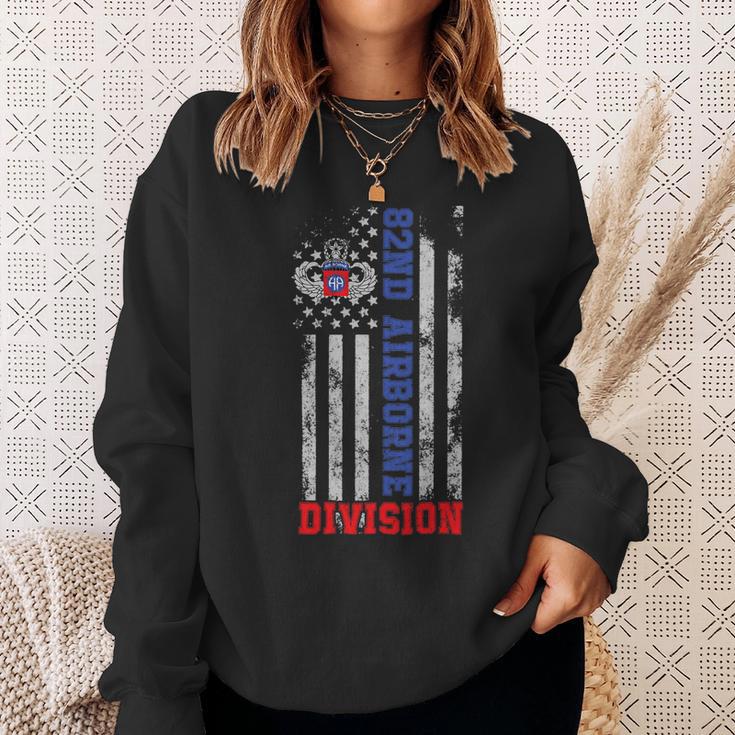 Veteran Vets Us Army 82Nd Airborne Division Veteran Vintage 1 Veterans Sweatshirt Gifts for Her