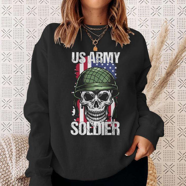 Veteran Vets Us Army Veteran Flag Veterans Sweatshirt Gifts for Her