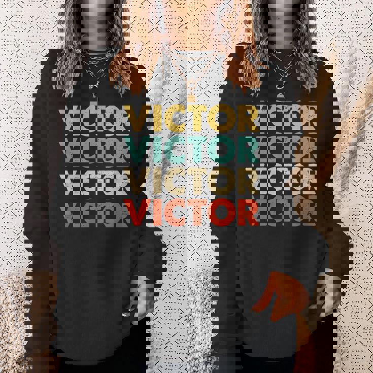 Victor Name Sweatshirt Gifts for Her Victor Name Sweatshirt Gifts for Her