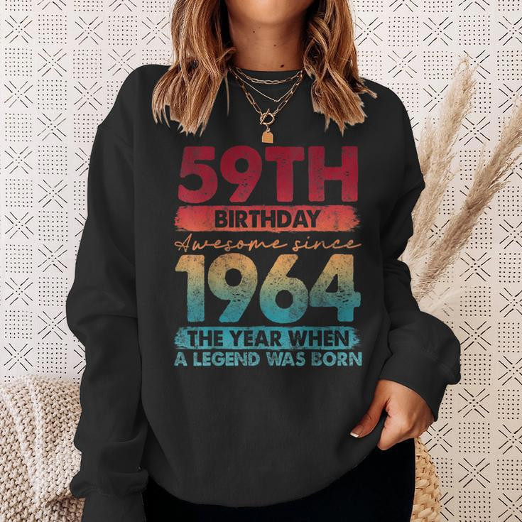 Vintage 1964 59 Year Old Limited Edition 59Th Birthday Sweatshirt Gifts for Her