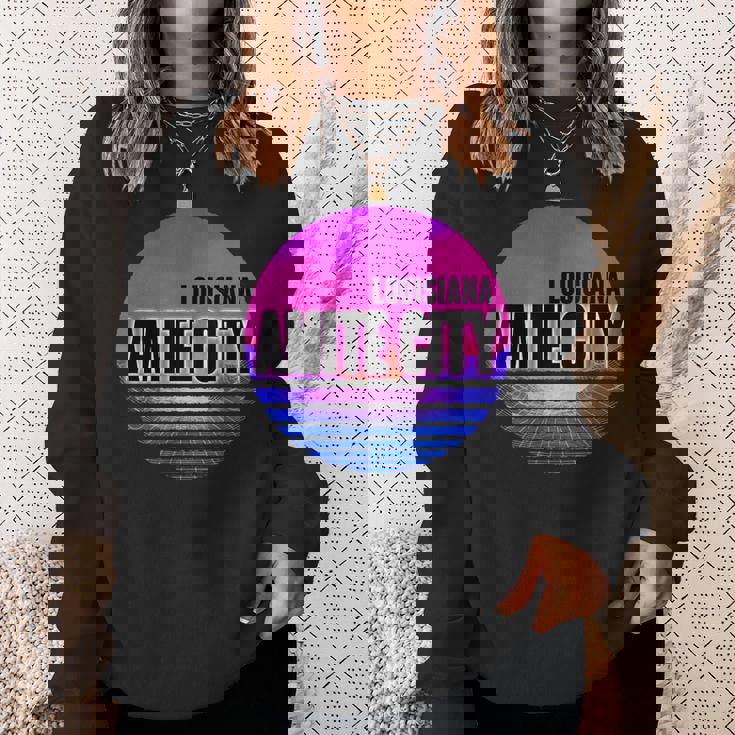 Vintage Amite City Vaporwave Louisiana Sweatshirt Gifts for Her Vintage Amite City Vaporwave Louisiana Sweatshirt Gifts for Her