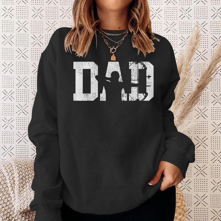 Vintage Archery Bow Hunting Dad Hunter Fathers Day Sweatshirt Gifts for Her
