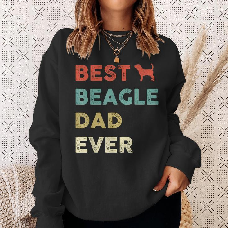 Vintage Best Beagle Dad Ever Beagle Gift Men Sweatshirt Gifts for Her