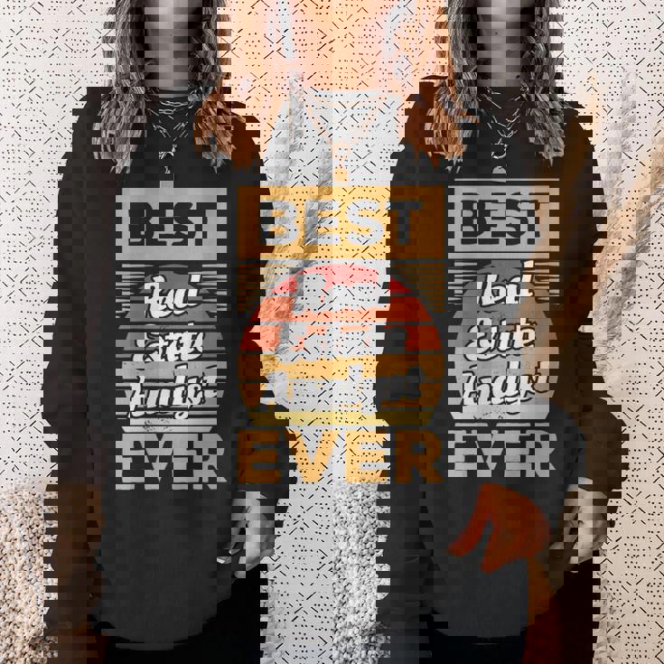Vintage Best Real Estate Analyst Ever Sweatshirt Gifts for Her