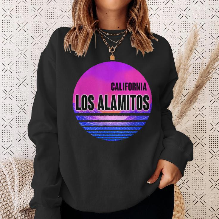 Vintage Los Alamitos Vaporwave California Sweatshirt Gifts for Her