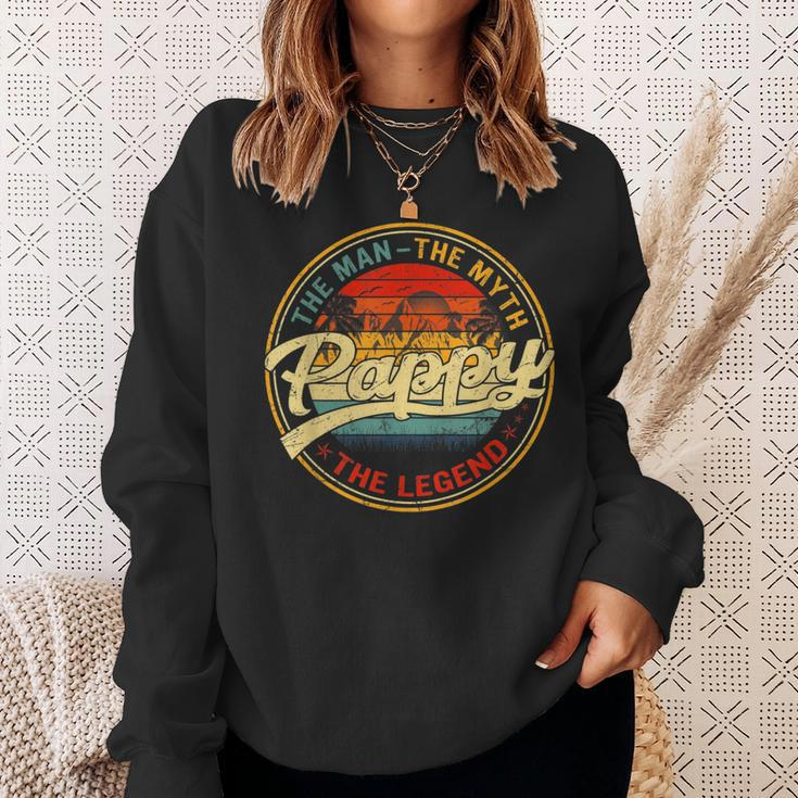 Vintage Pappy Man Myth Legend Dad Fathers Day Gift Sweatshirt Gifts for Her