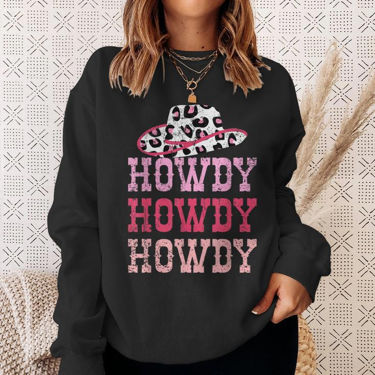 Vintage Pink Howdy Rodeo Western Country Southern Cowgirl Sweatshirt Gifts for Her