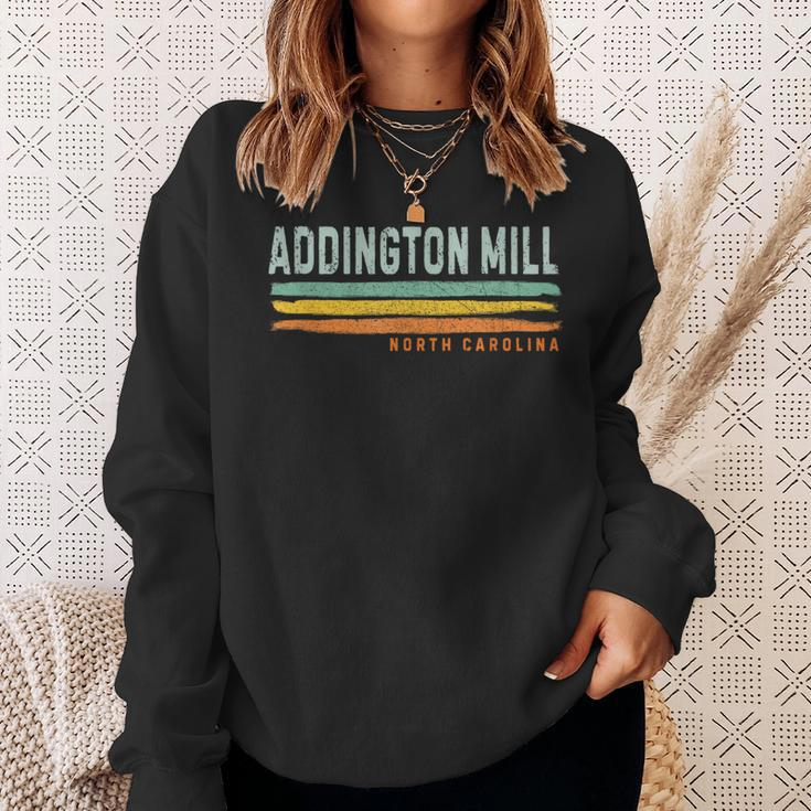 Vintage Stripes Addington Mill Nc Sweatshirt Gifts for Her