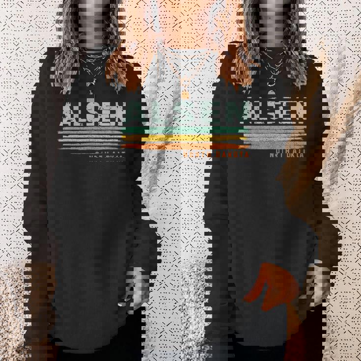 Vintage Stripes Alsen Nd Sweatshirt Gifts for Her
