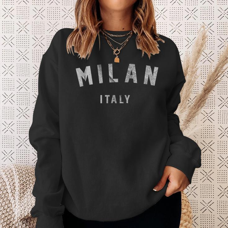 Vintage Varsity Milan Italy Sweatshirt Gifts for Her