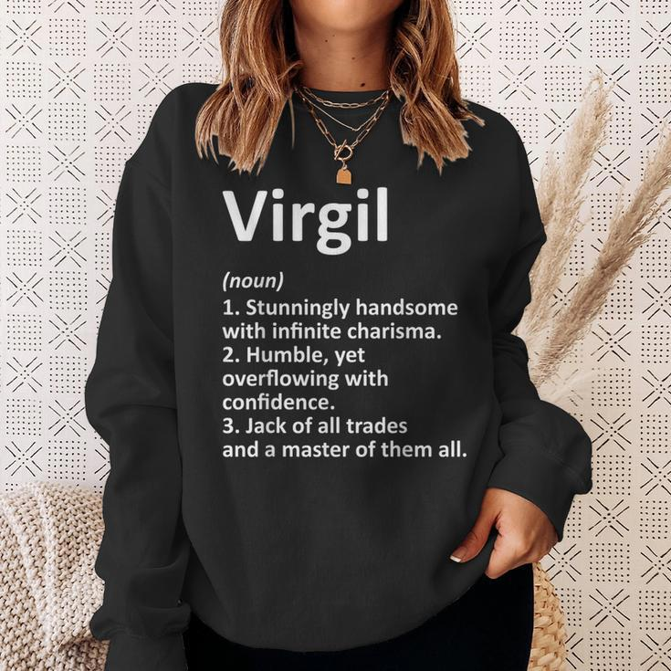 Virgil Definition Personalized Name Funny Birthday Gift Idea Sweatshirt Gifts for Her