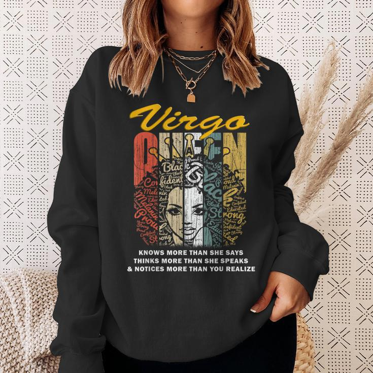 Virgo Queen Birthday Knows More Than She Says Sweatshirt Gifts for Her