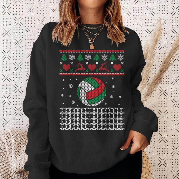 Volleyball Christmas Ugly Sweater For Volleyball Player Sweatshirt Gifts for Her