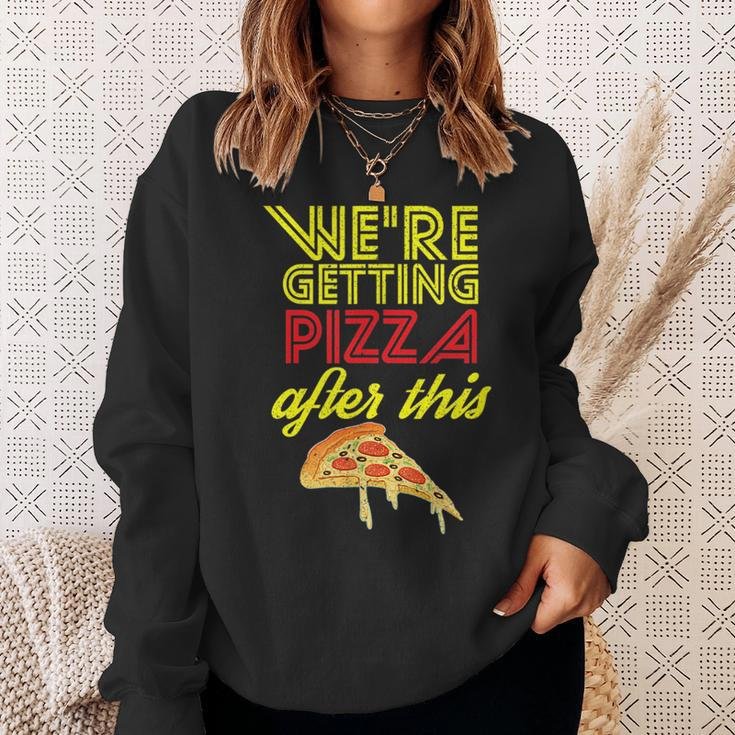 We Are Getting Pizza After This Gym Workout Foodie Gift Pizza Funny Gifts Sweatshirt Gifts for Her