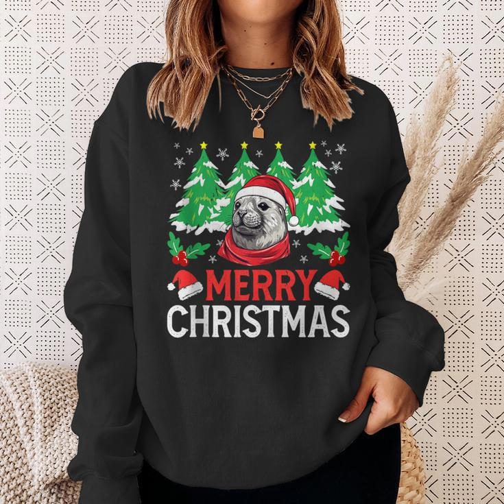 Weddell Seal Christmas Pajama Costume For Xmas Holiday Sweatshirt Gifts for Her