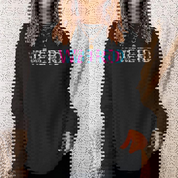 Weird Rave Glitch I Trippy Edm Festival Clothing Techno Sweatshirt Gifts for Her