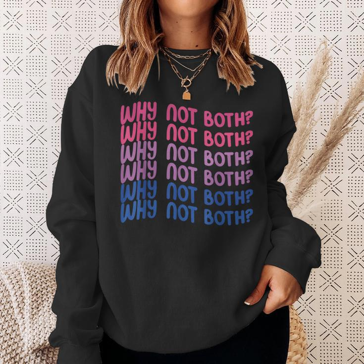 Why Not Both Bi Pride Sweatshirt Gifts for Her