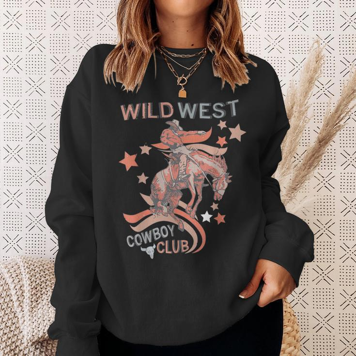 Wild West Cowboy Club Rodeo Cowgirl Country Southern Girl Sweatshirt Gifts for Her