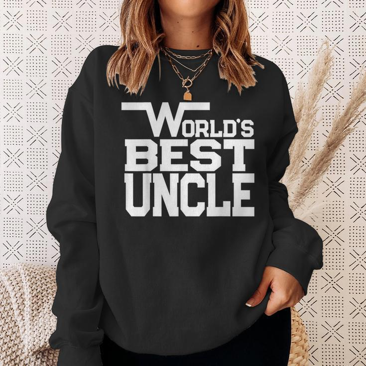 Worlds Best Uncle Uncle Gift Sweatshirt Gifts for Her