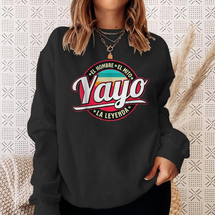 Yayo The Myth The Legend Gift Fathers Day Grandpa Man Sweatshirt Gifts for Her