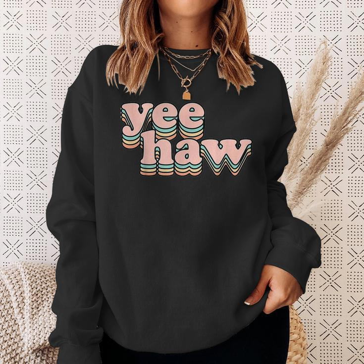 Yeehaw Howdy Space Cowgirl Sweatshirt Gifts for Her