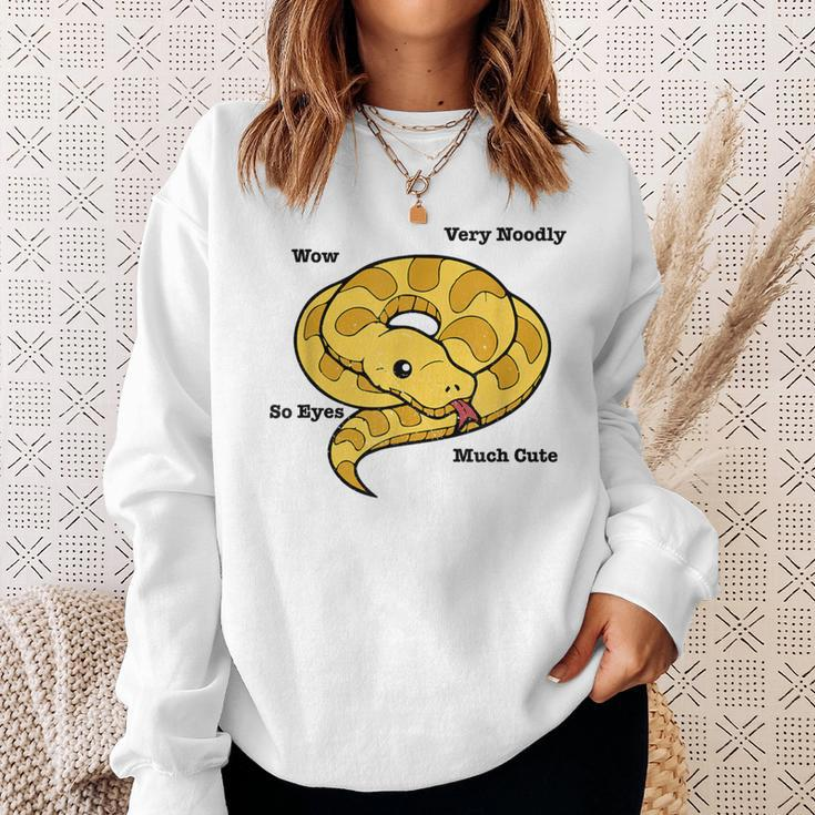 Adorable Ball Python Snake Anatomy Sweatshirt Gifts for Her