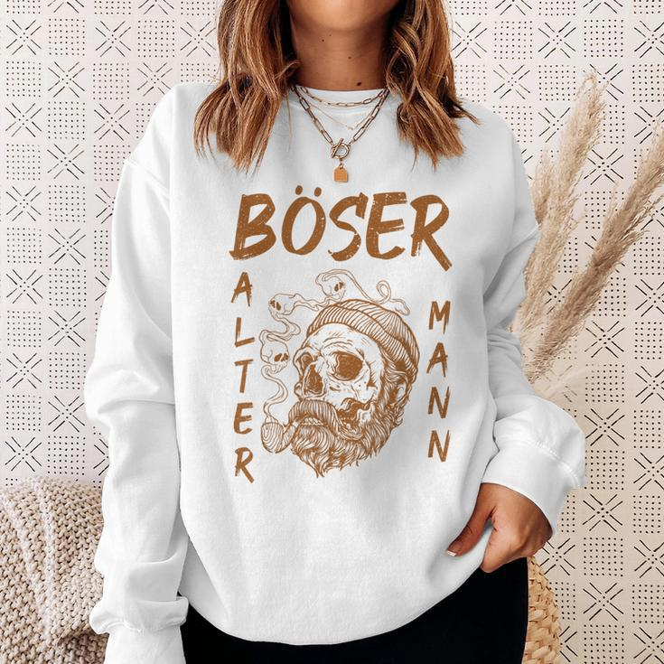 Bad Old Man Skull Peifer Smoke Sweatshirt Gifts for Her