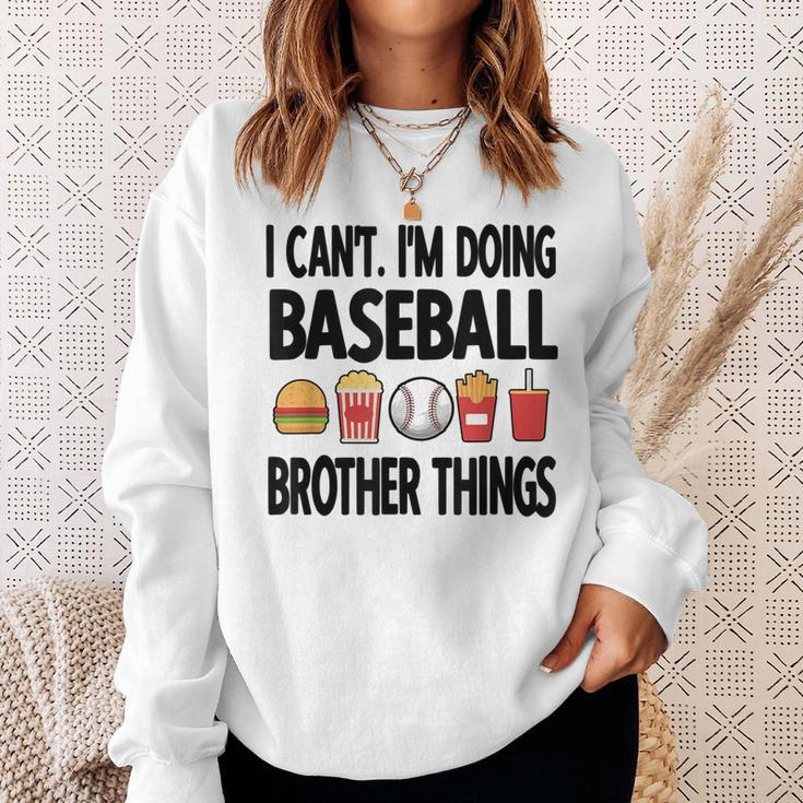 Baseball Brother Things Proud Baseball Player Bro Funny Gifts For Brothers Sweatshirt Gifts for Her
