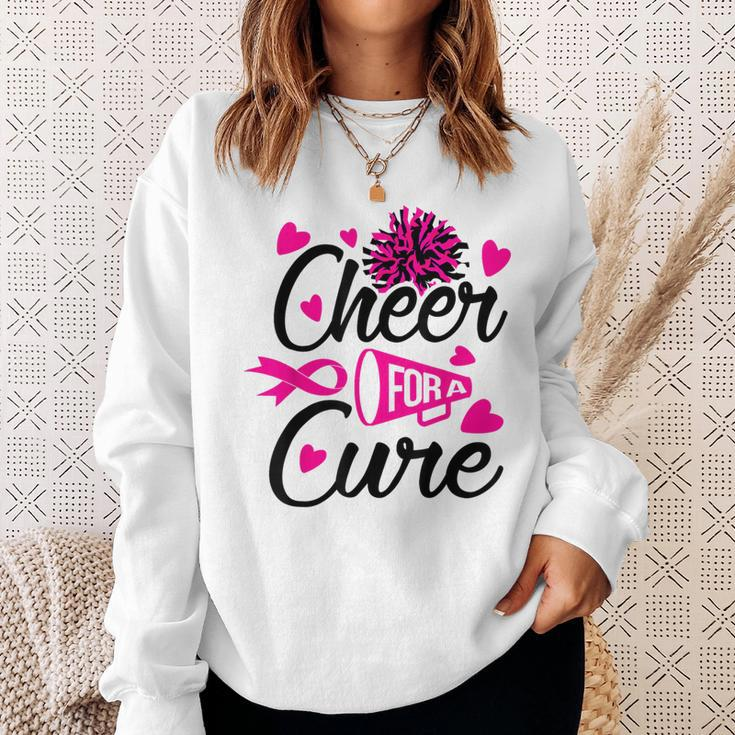 Cheer For A Cure Breast Cancer Awareness Sweatshirt Gifts for Her
