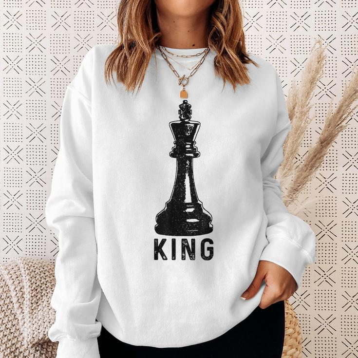 Chess Player King Vintage Halloween Costume Chess Master Gift For Mens Sweatshirt Gifts for Her