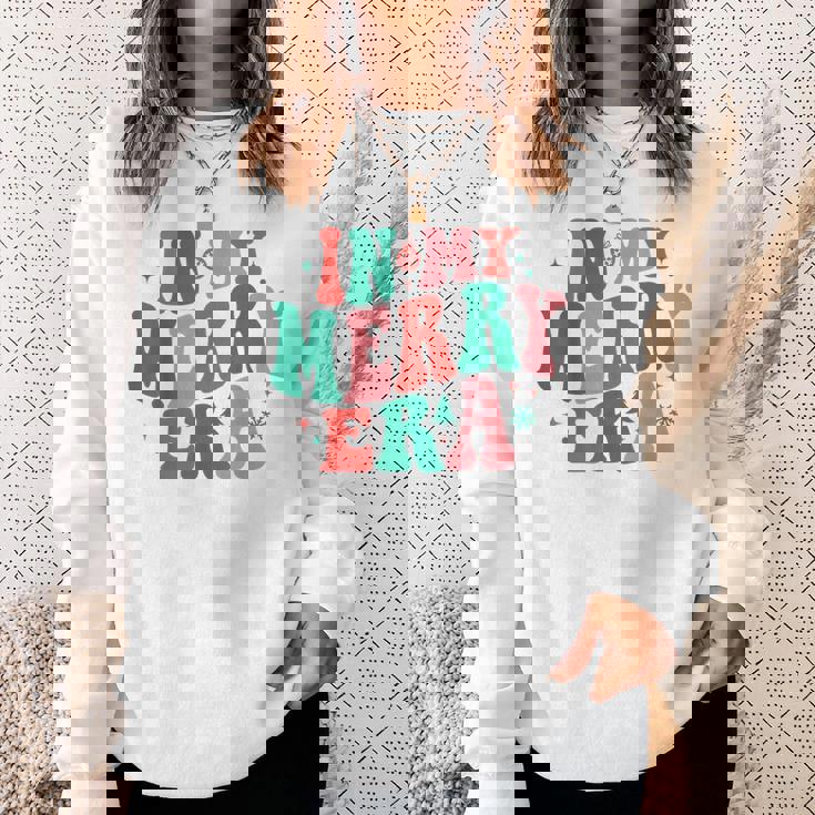 Christmas In My Merry Era Xmas Holiday Christmas Sweatshirt Gifts for Her