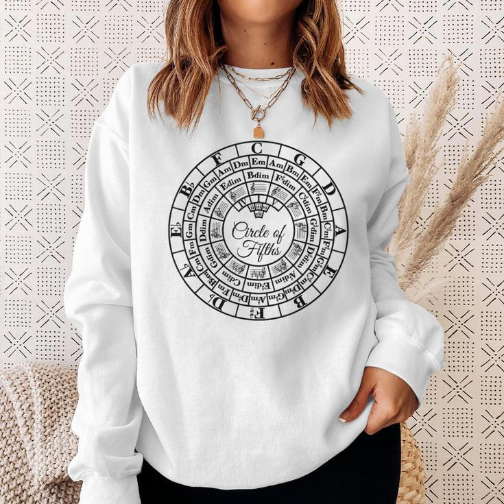 Circle Of Fifths Classical Harmony & Theory Chart Sweatshirt Gifts for Her