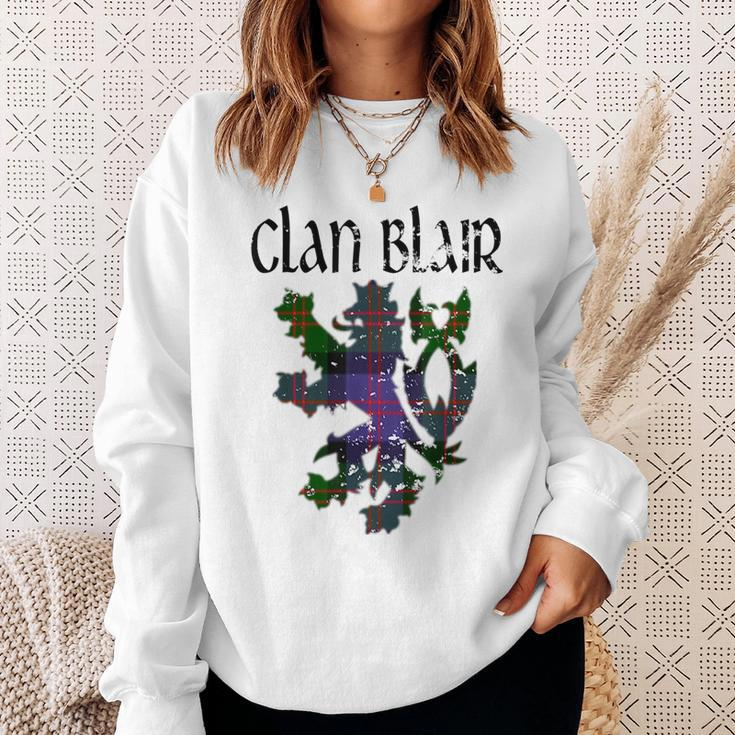 Clan Blair Tartan Scottish Family Name Scotland Pride Pride Month Funny Designs Funny Gifts Sweatshirt Gifts for Her