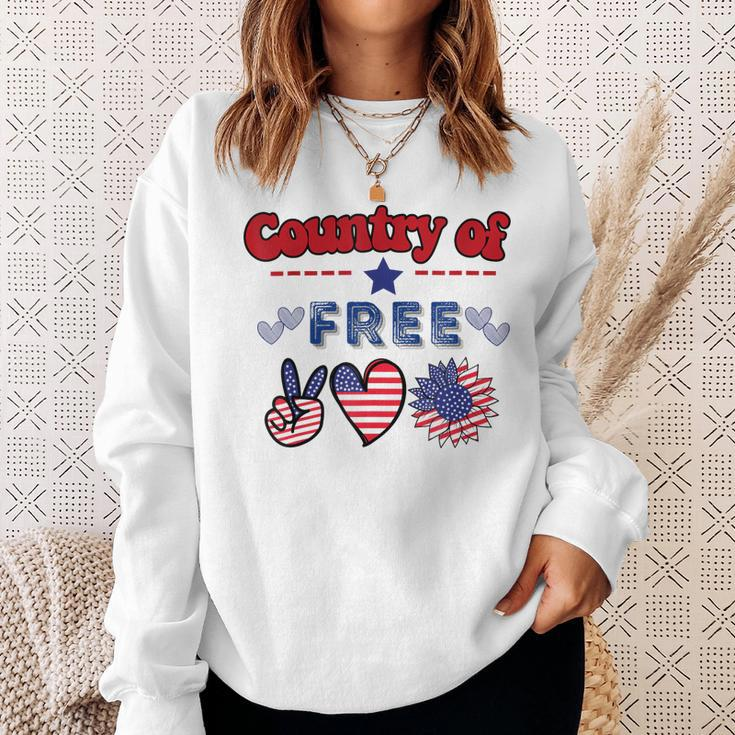 Country Of Free Quotes This Country Of Ours Sweatshirt Gifts for Her