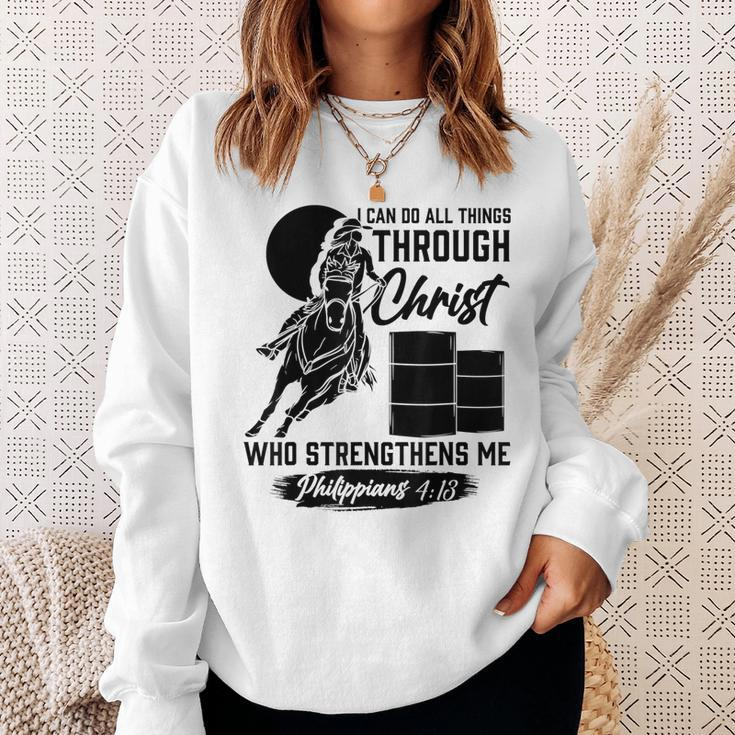 Cowgirl Barrel Racing Gifts For Girls And Kids Sweatshirt Gifts for Her