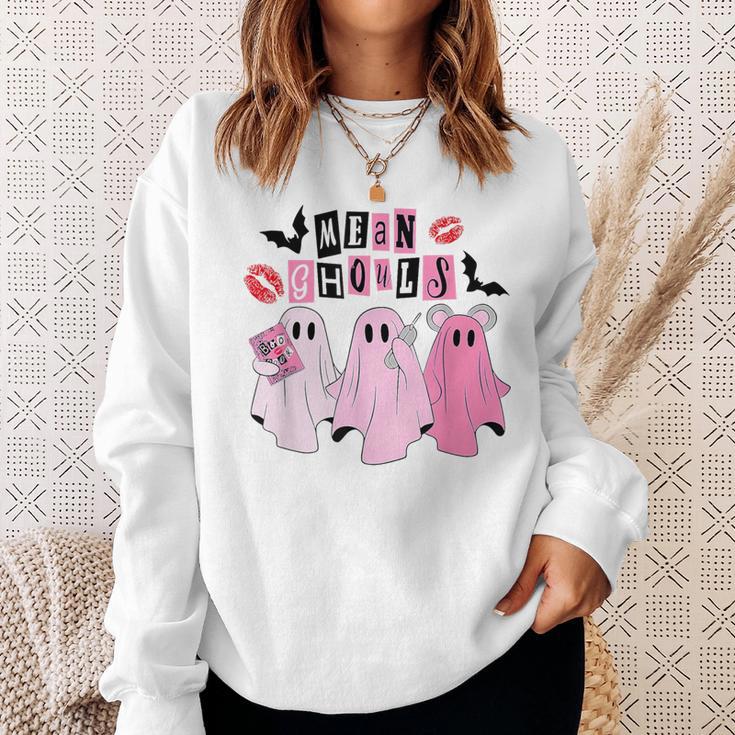 Cute Ghost Mean Ghouls Halloween Costume Spooky Season Sweatshirt Gifts for Her