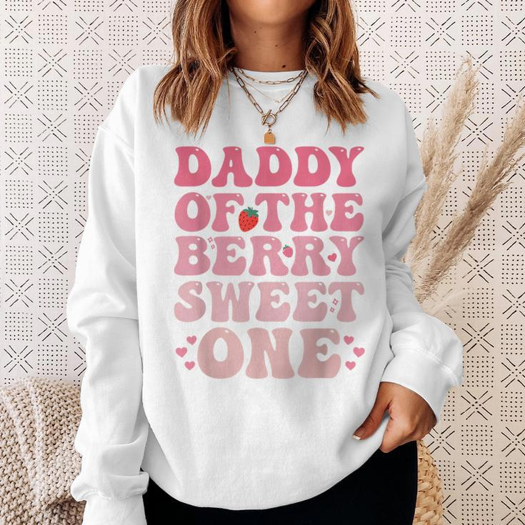 Daddy Of The Berry Sweet Birthday Gifts Sweet Strawberry Sweatshirt Gifts for Her
