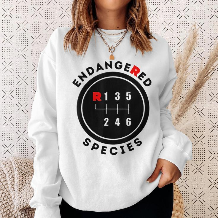 Endangered Species Manual Gearbox Stick Shift 6 Speed Sweatshirt Gifts for Her