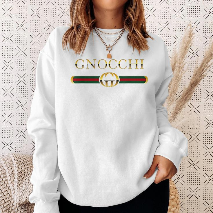 Funny Graphic Gnocchi Italian Pasta Novelty Gift Food Sweatshirt Gifts for Her