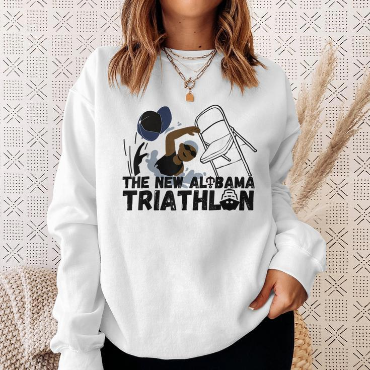 New Triathlon Alabama Riverboat Swimmer Hat Chair Meme Sweatshirt Gifts for Her