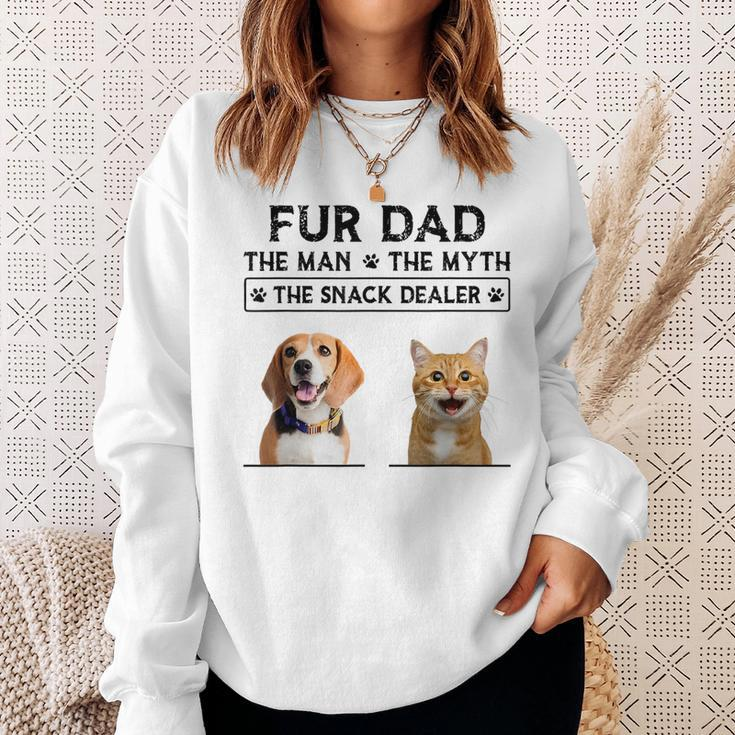 Fur Dad The Man The Myth The Snack Dealer Sweatshirt Gifts for Her