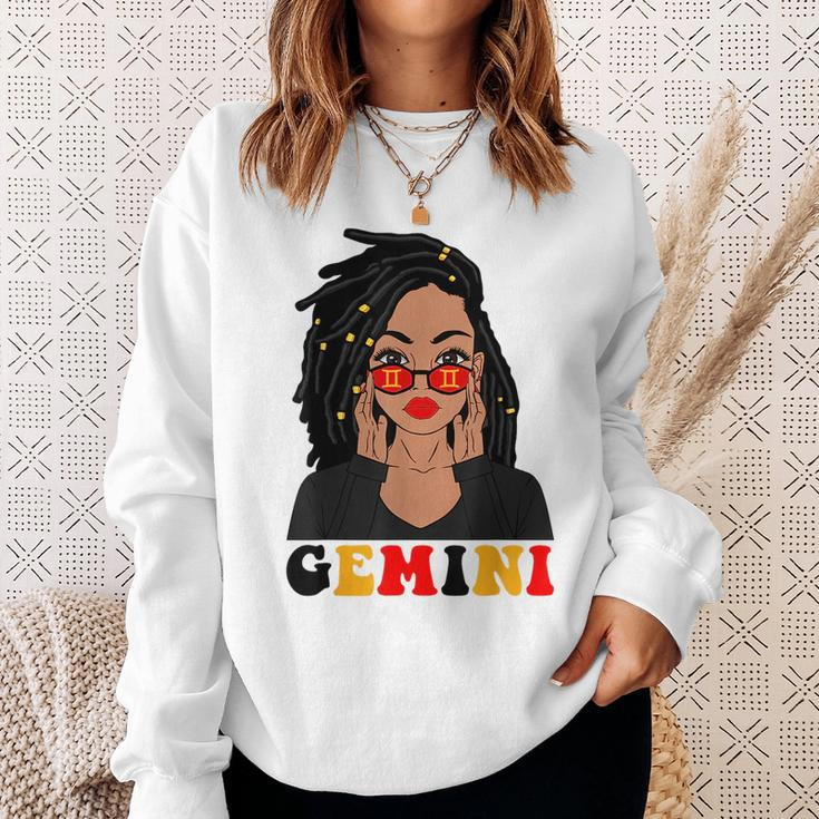 Gemini Girl Locd Woman Zodiac Signs Birthday Girl Sweatshirt Gifts for Her