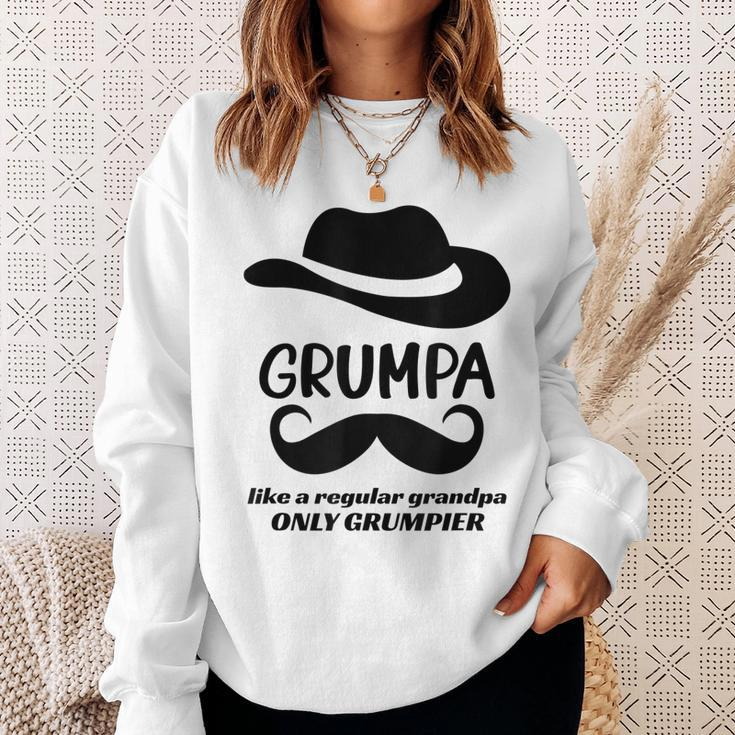 Grumpa Grumpy Old Grandpa Funny Best Grandfather Gift For Mens Sweatshirt Gifts for Her