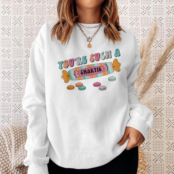 Hard Candy You're Such A Smartie Heart Happy Valentine’S Day Sweatshirt Gifts for Her