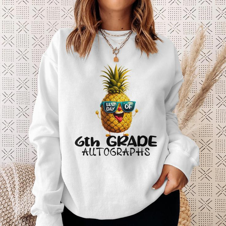 Last Day Of 6Th Grade Autograph Graduation Boys Girls Funny Sweatshirt Gifts for Her