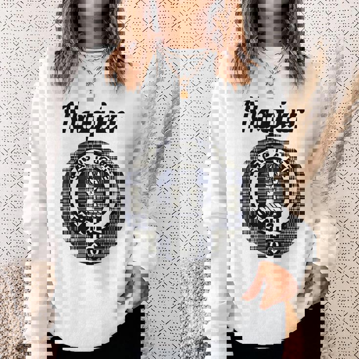 Napier Clan Scottish Name Coat Of Arms Tartan Sweatshirt Gifts for Her
