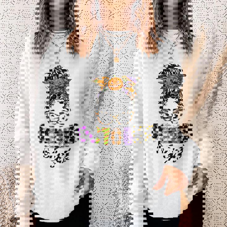 October 05 Girl Halloween Thanksgiving October Birthday Halloween Sweatshirt Gifts for Her