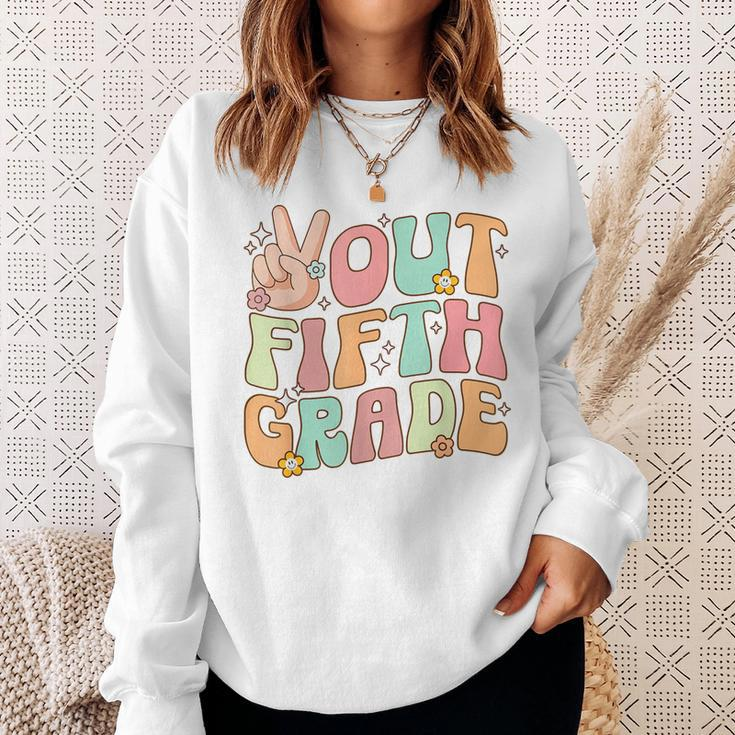 Peace Out Fifth 5Th Grade Graduation Class Of 2023 Sweatshirt Gifts for Her