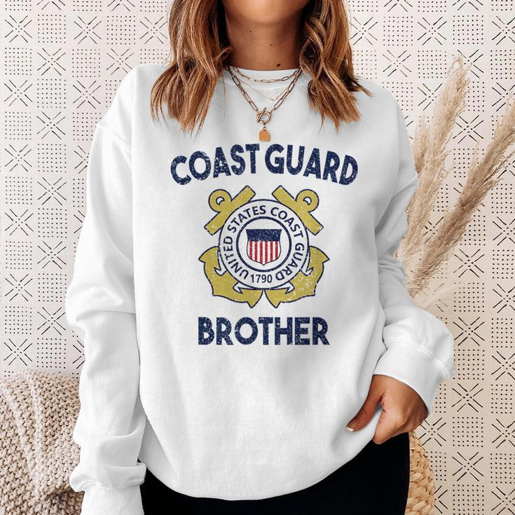 Proud Us Coast Guard Brother Military Pride Gift For Mens Pride Month Funny Designs Funny Gifts Sweatshirt Gifts for Her
