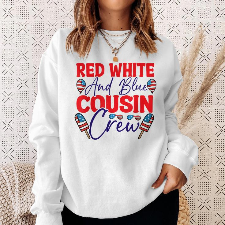 Red White And Blue Cousin Crew Cousin Crew Funny Gifts Sweatshirt Gifts for Her